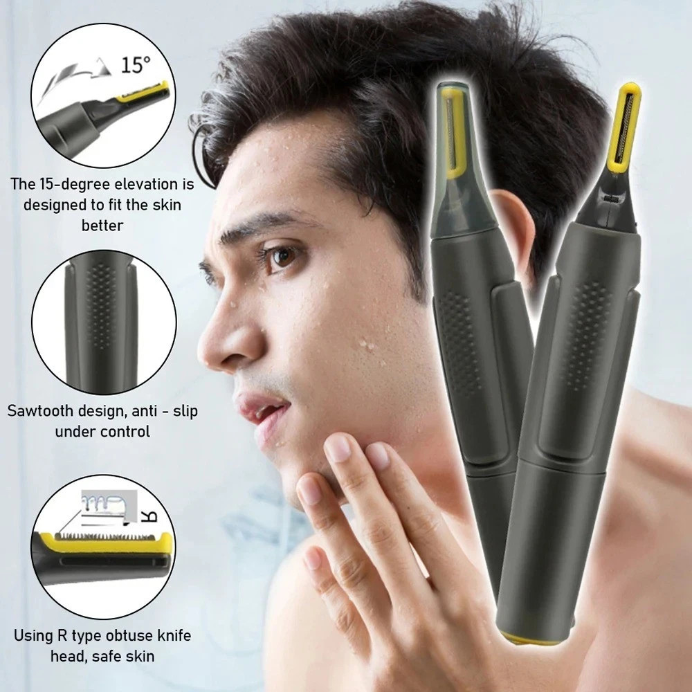 2025 NEW Nose Ear Face Neck Eyebrow Hair Mustache Beard Trimmer Shaver Clippers