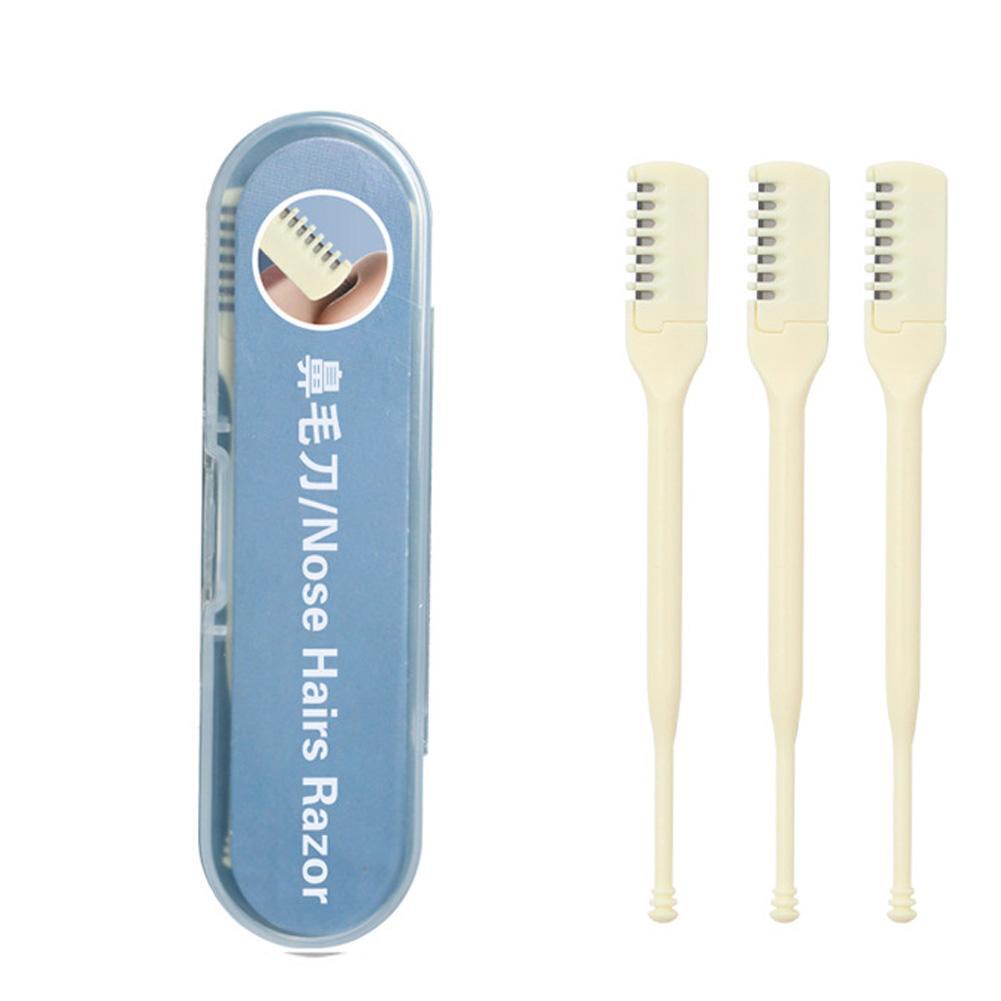 Nasal Hair Cutter Washable Double Head with Cleaning Brushes Nose Hair NICE NEW