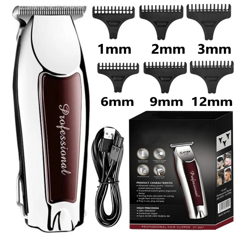 Rechargeable Cordless Hair Trimmer for Men Grooming Professional Electric Hair C