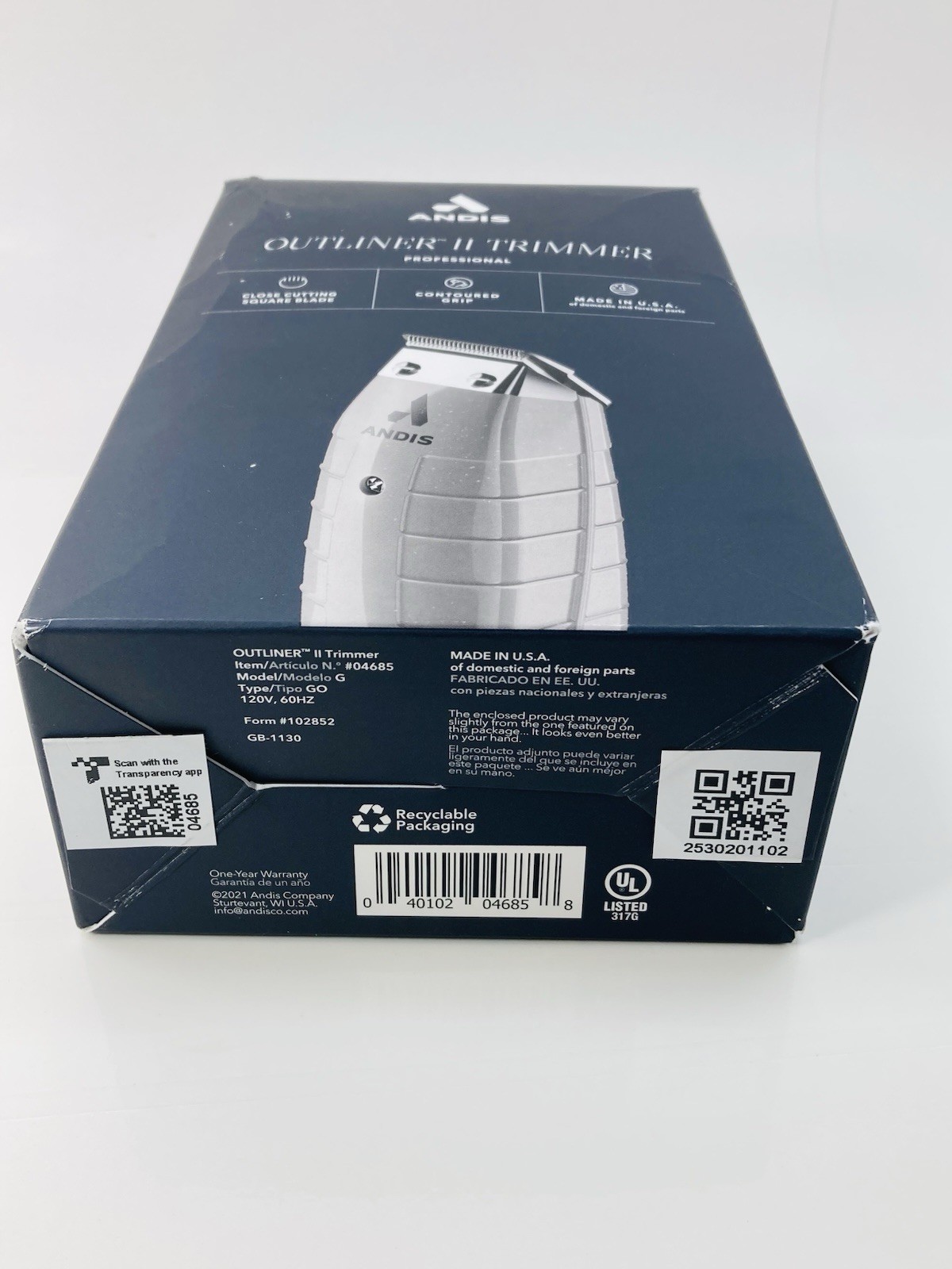 Andis Outliner II Professional Trimmer Model G #04685 Close-Cutting Hair Trimmer