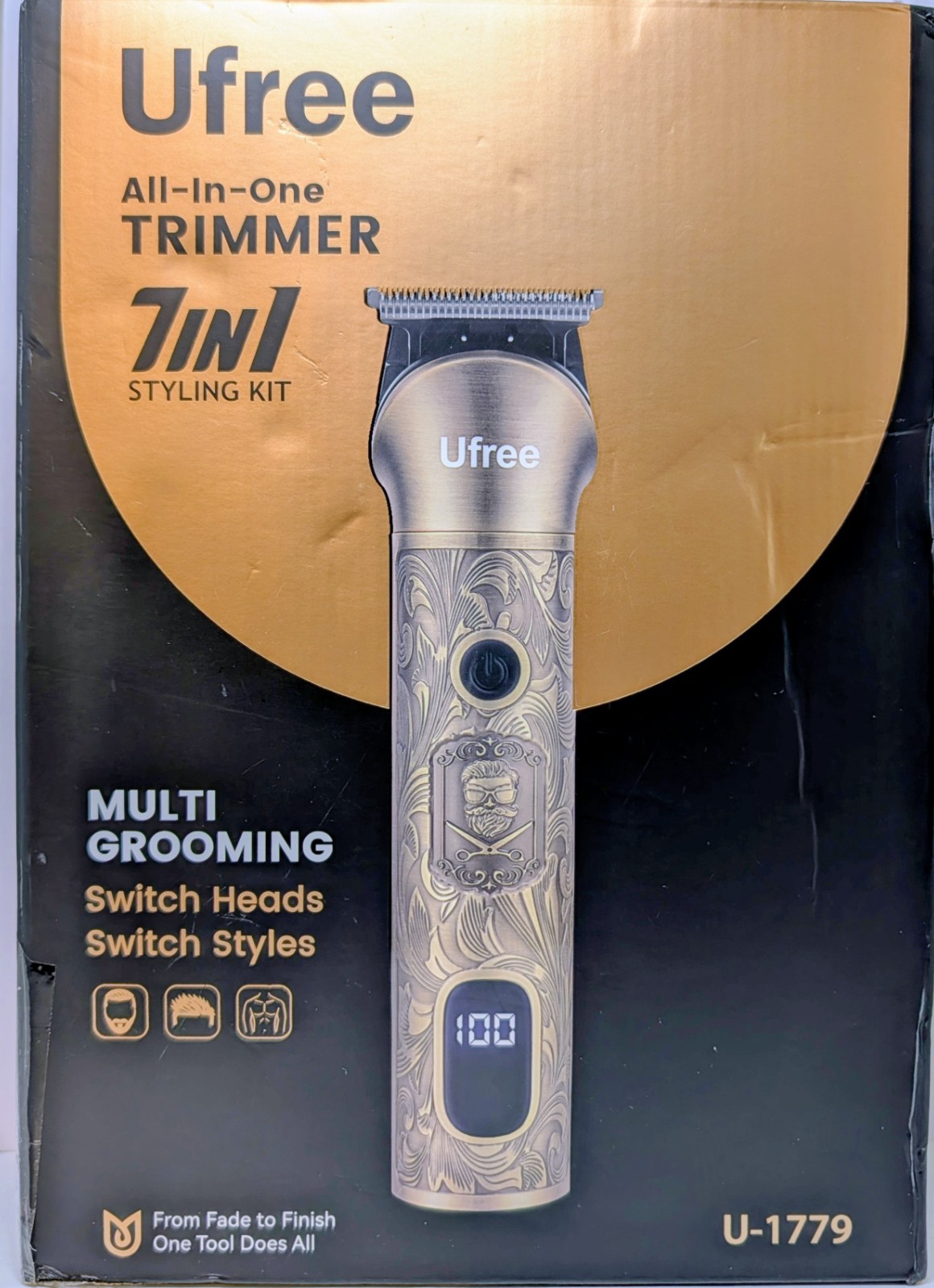 All in One Trimmer Cordless Rechargeable Hair Beard Body Clippers 7-in-1 Styling