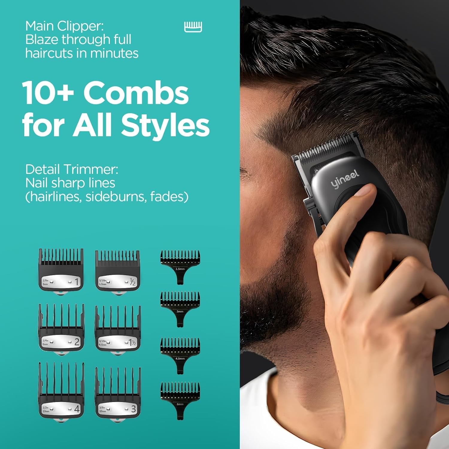 Hair Clippers for Men,Professional Mens Hair Clippers Cordless Clippers for Hair