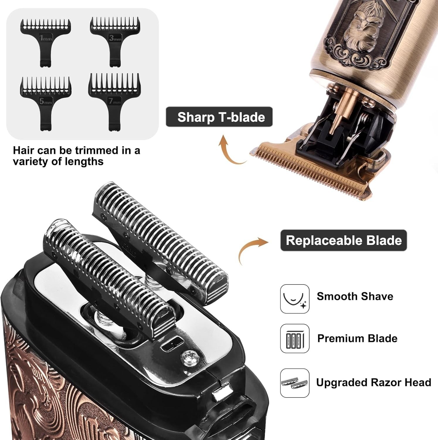 Ufree Foil Shavers Electric Razor for Men, Beard Trimmer Grooming Shaving Kit