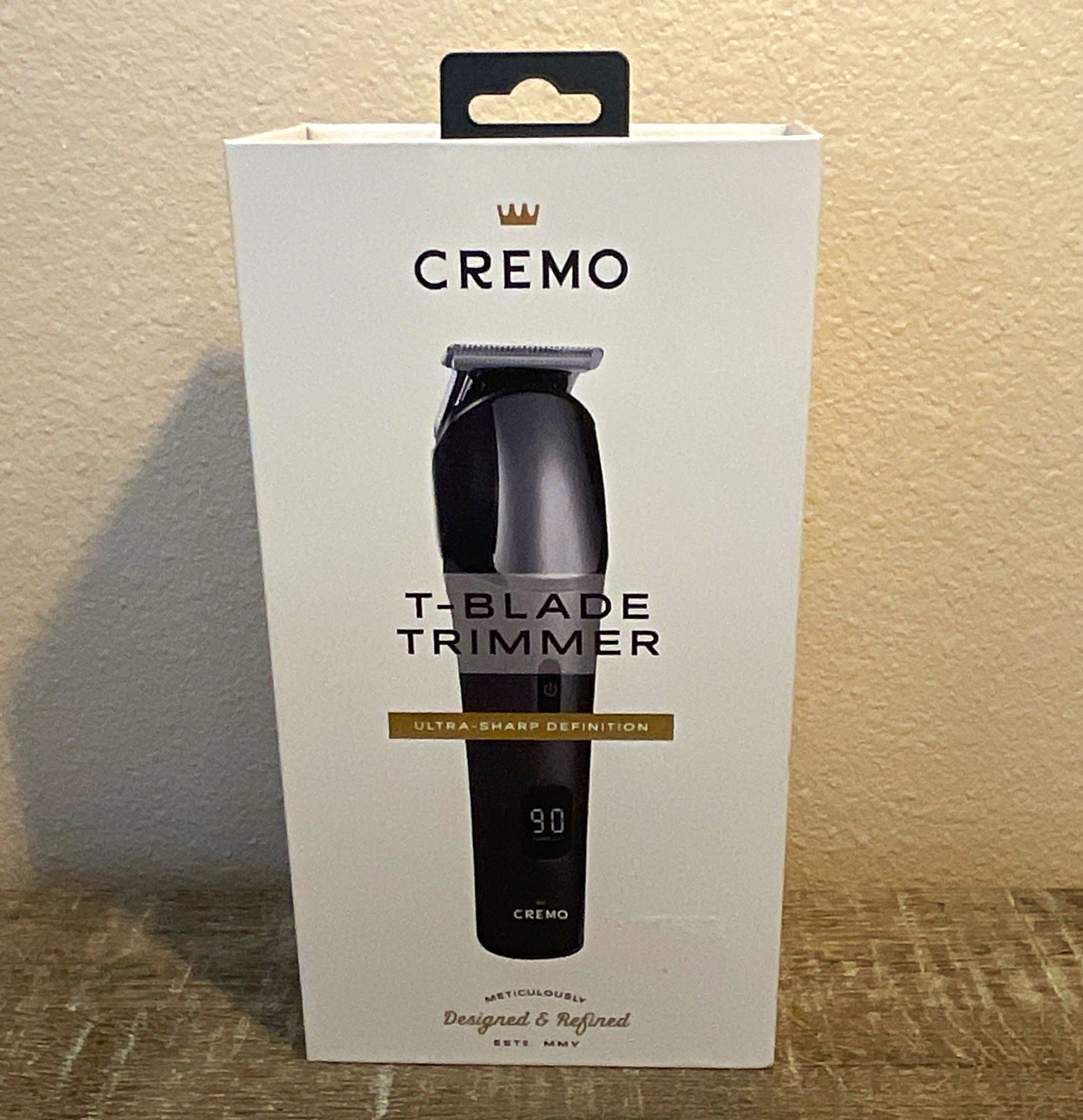 Cremo Ultra Sharp Definition T-Blade Trimmer Cordless USB-C w/ 3-12mm Combs