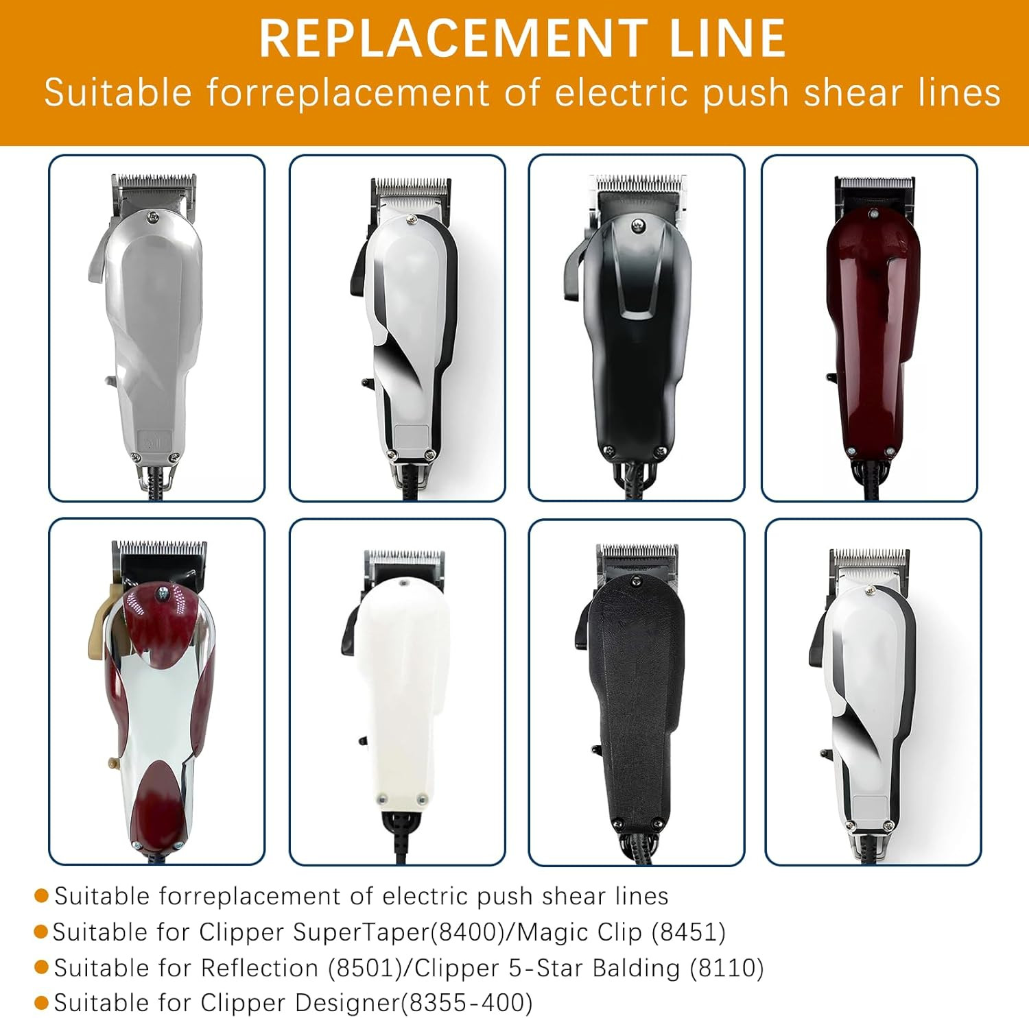 Wahl Clippers Replacement Power Cord for Senior, Designer, Super Taper Models