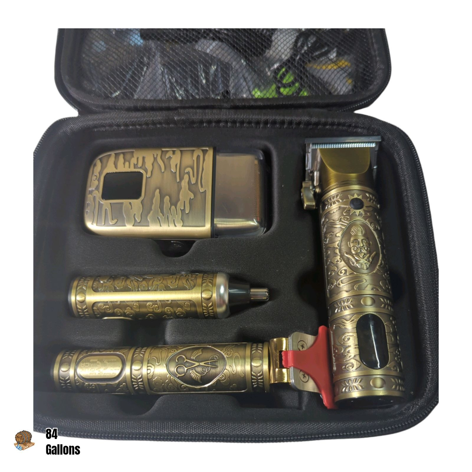DUMITE 740 – 29 pcs Cordless Professional Men’s Grooming Set (Bronze/Gold)