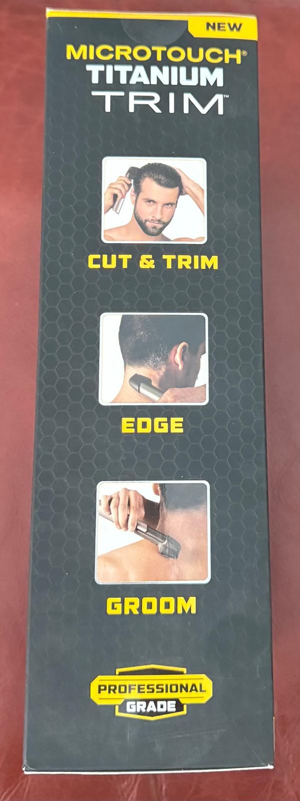 MicroTouch Titanium Trim Cordless Hair Groomer Trimmer 5 Comb Lighted Extendable