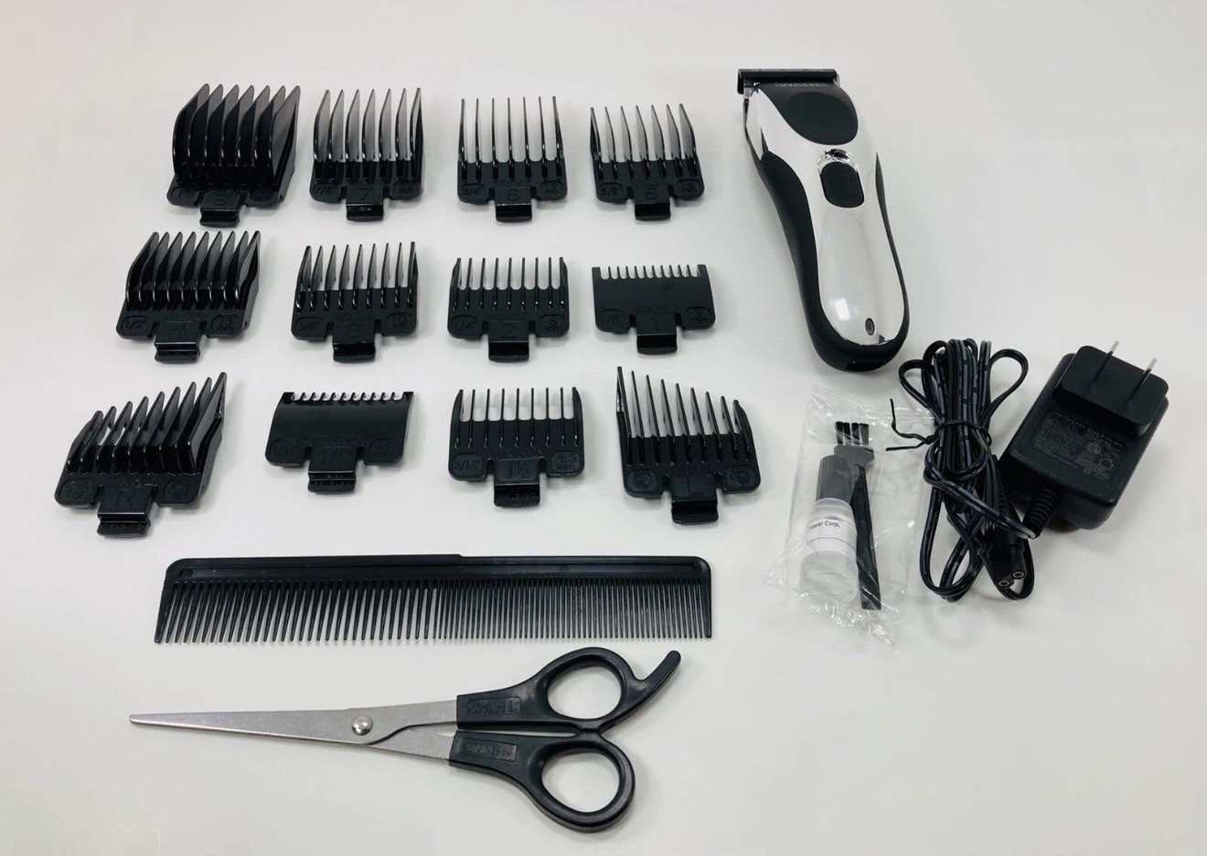 Wahl Rechargeable Hair Clipper Kit 79434 Cordless Trimmer Guards Open Box (NEW)