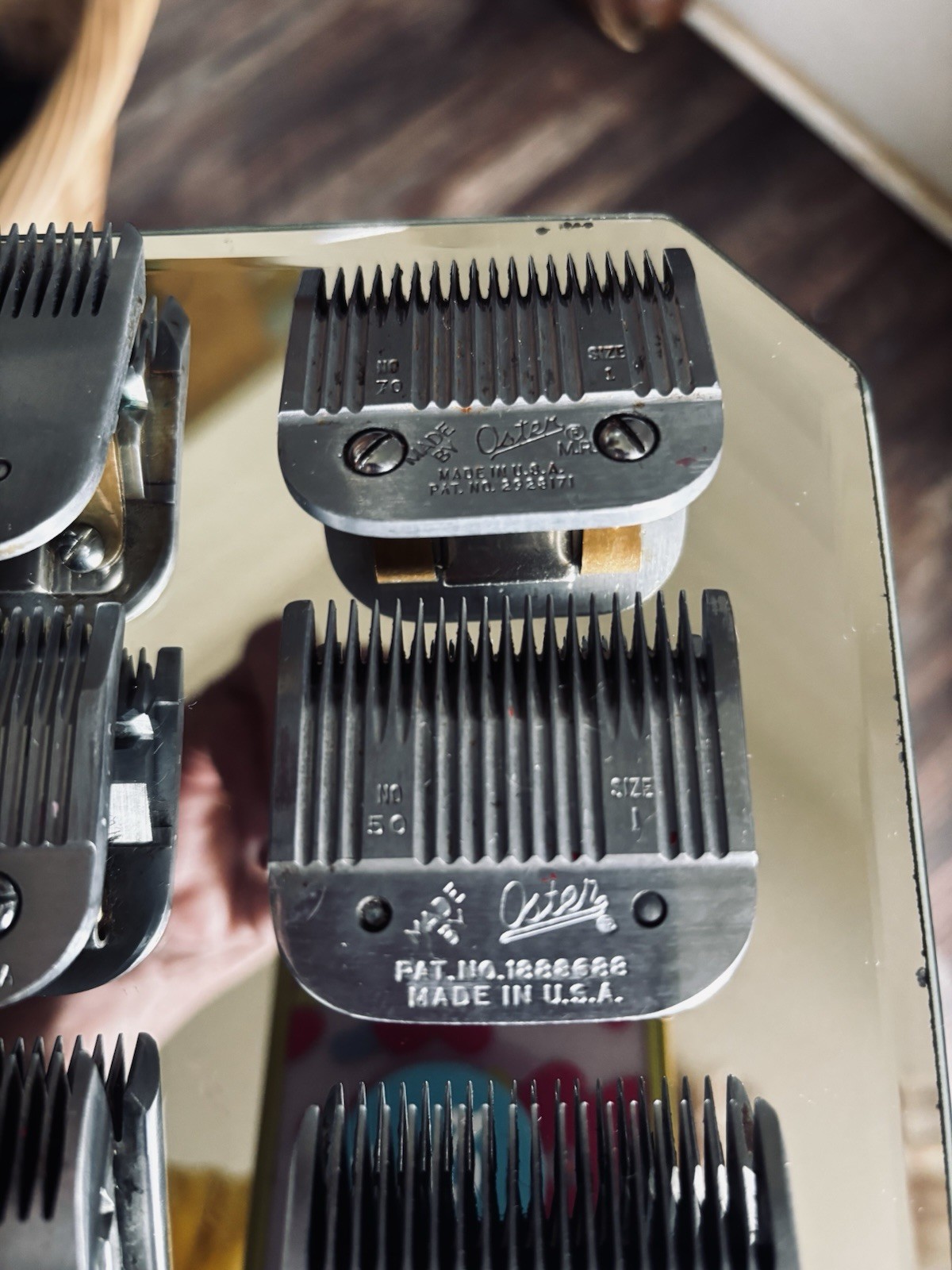 Barber Clippers Vintage Oster 76 Hair Clipper And 12 Oster Stainless Steel Blade