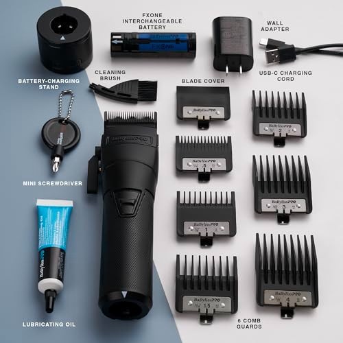 Professional Cordless Hair Clipper Beard Trimmer Brushless Motor Metal Blade
