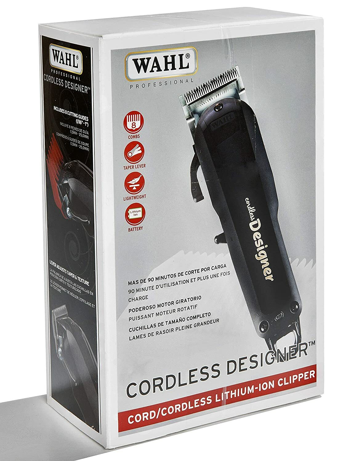 Wahl Professional – Cordless Designer Clipper with 90+ Minute Run Time #8591