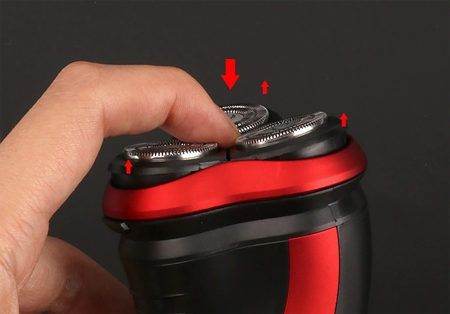 Men’s Electric Shaver Razor Rotary Waterproof Pop-Up Trimmer Wet Dry Cordless