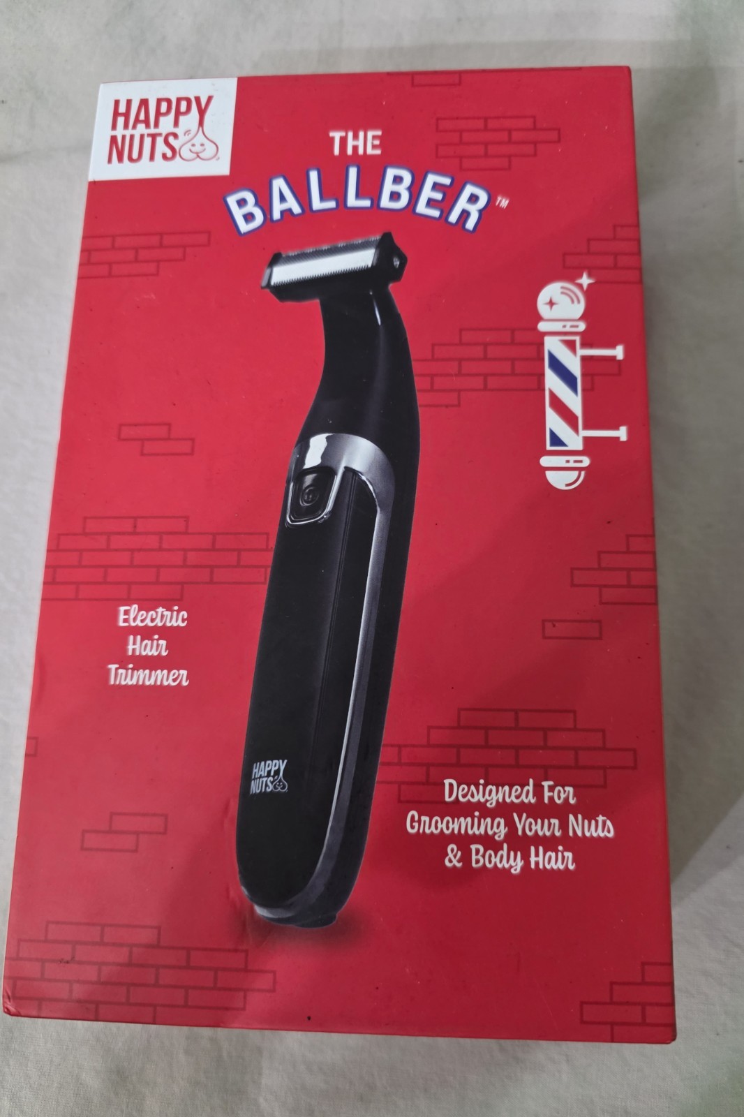 HAPPY NUTS Ballber Electric Body Hair Trimmer for Men Waterproof Groomer Kit