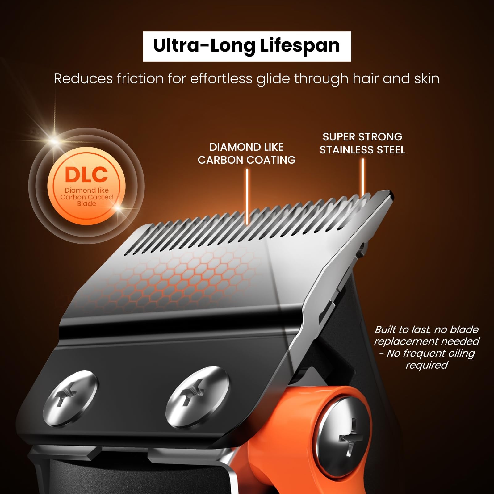 9000 RPM Cordless Mens Hair Clipper for Hair Cutting, Fading