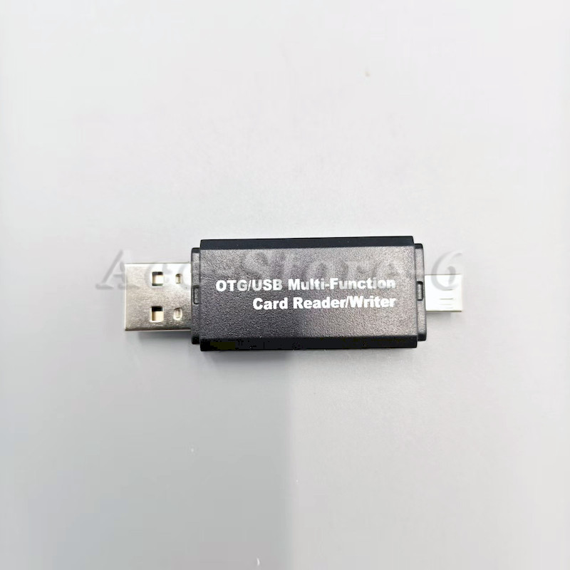 1PC Micro USB OTG to USB 2.0 Adapter SD/Micro SD Card Reader W/Standard USB Male