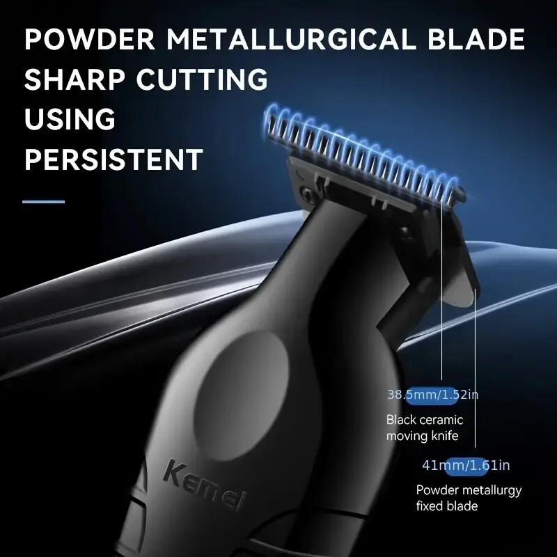 KEMEI KM-2299 Cordless 0mm Hair Trimmer Professional Electric Cutting Machine