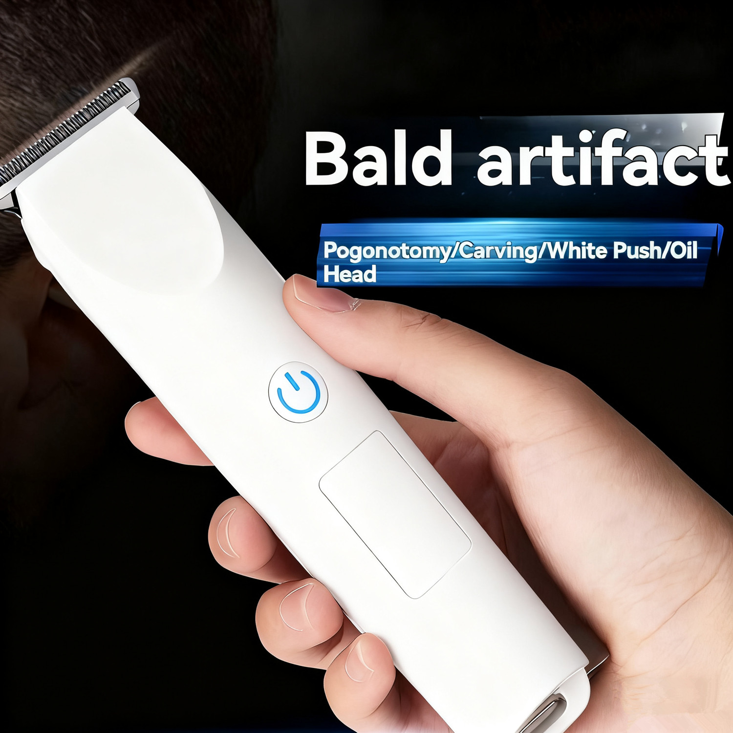 White Men Electric Hair Clipper Beard Trimmer Barber Shaving Tool