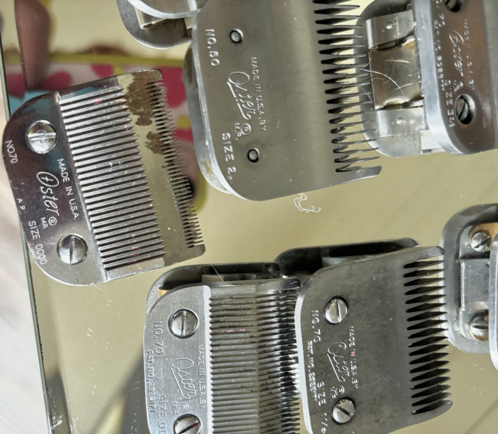 Barber Clippers Vintage Oster 76 Hair Clipper And 12 Oster Stainless Steel Blade