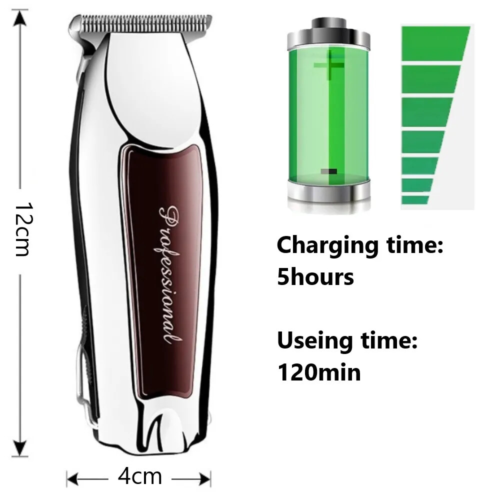 Rechargeable Cordless Hair Trimmer for Men Grooming Professional Electric Hair C