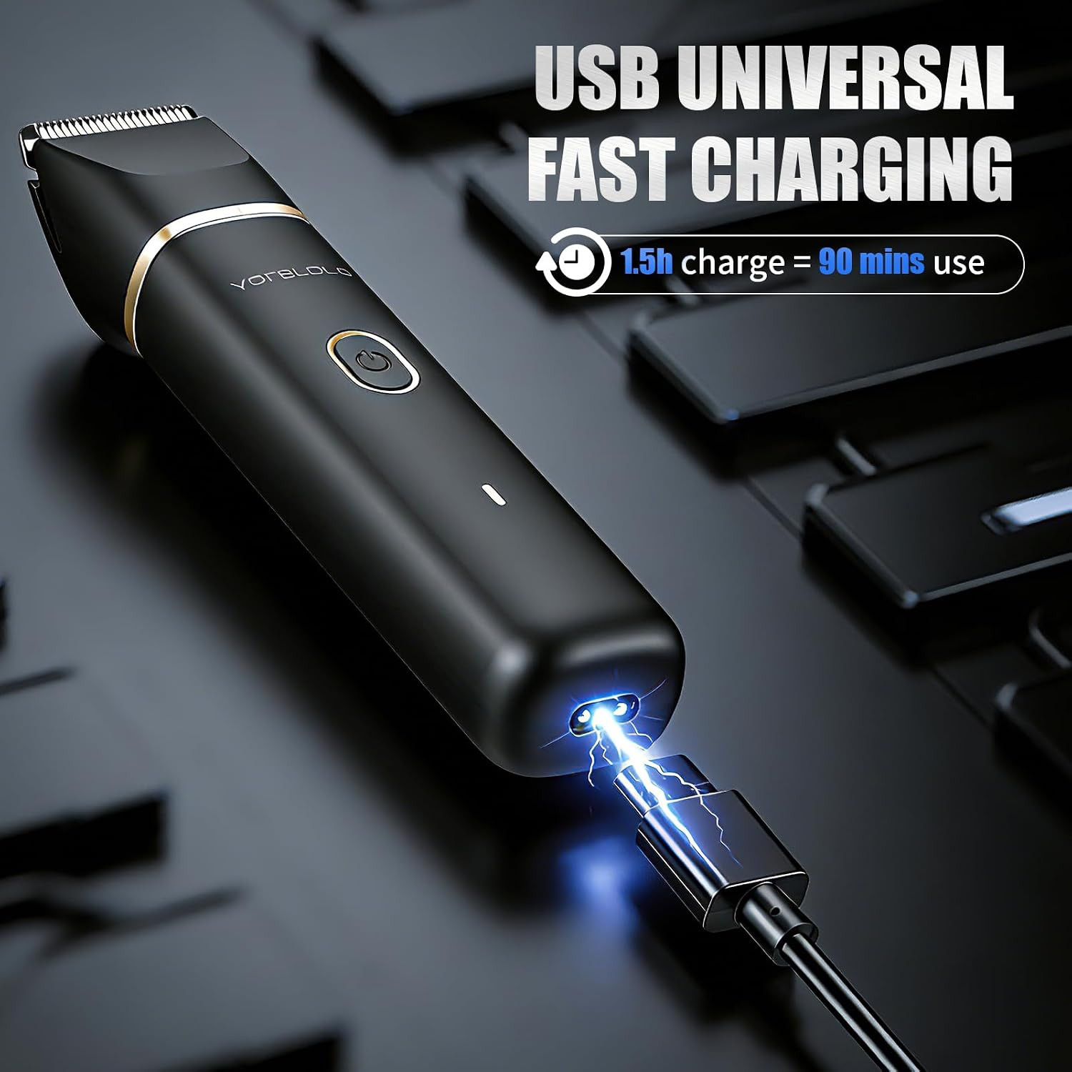 Manscape Body Hair Trimmer for Men, Waterproof Pubic Hair Trimmer with Ceramic B