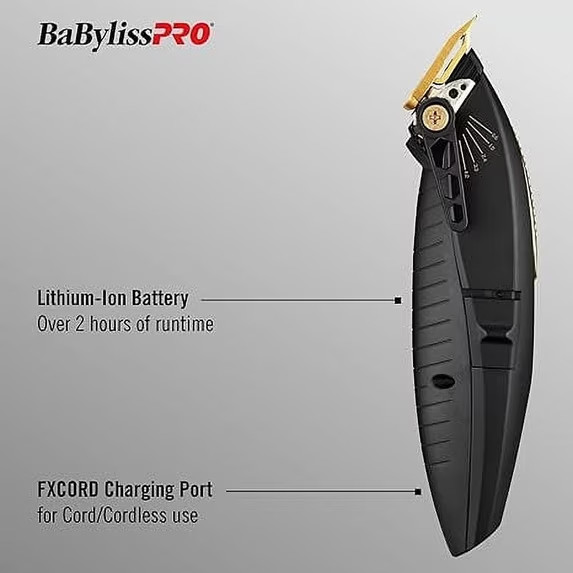 BaBylissPRO LithiumFX+ Cord/Cordless Ergonomic Clipper – FX673N | Brand New
