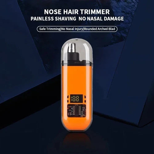 Portable 2 In 1 Electric And Nose Nasal Ears Eyebrow Facial Hair Trimmer Clipper