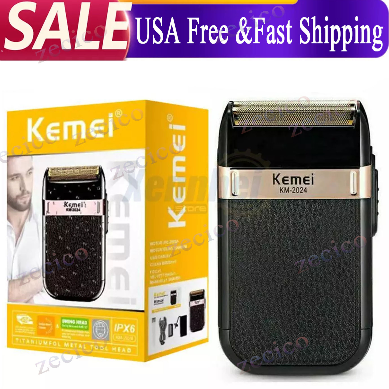 Cordless Best Bald Head Hair Remover Shavers Shaver Smooth Skull Cord Wet & Dry