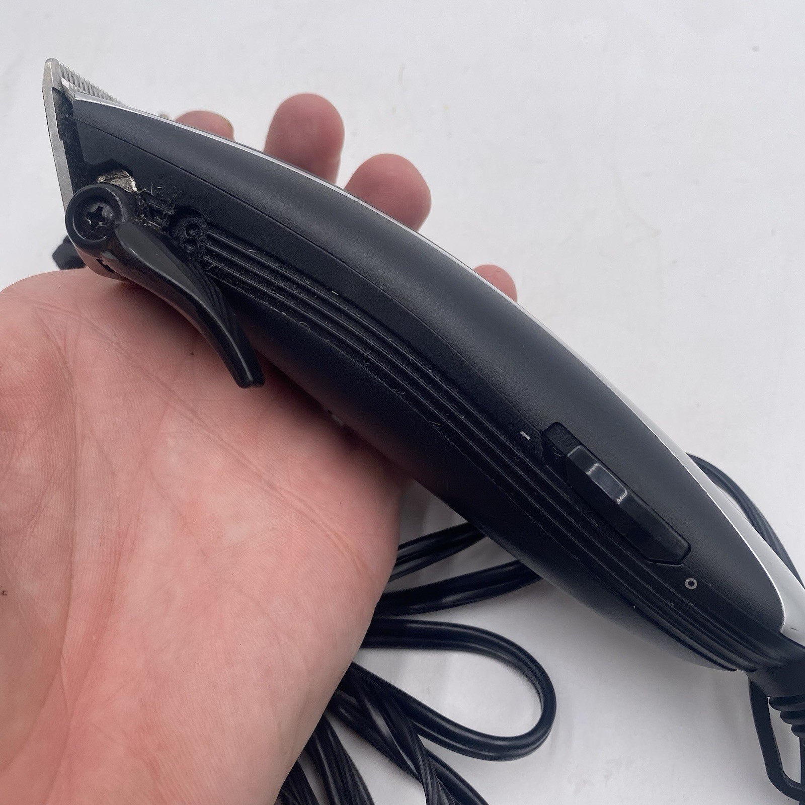 Andis Electric Clipper Hair Cutter Model PM-10 Silver Black Tested Working