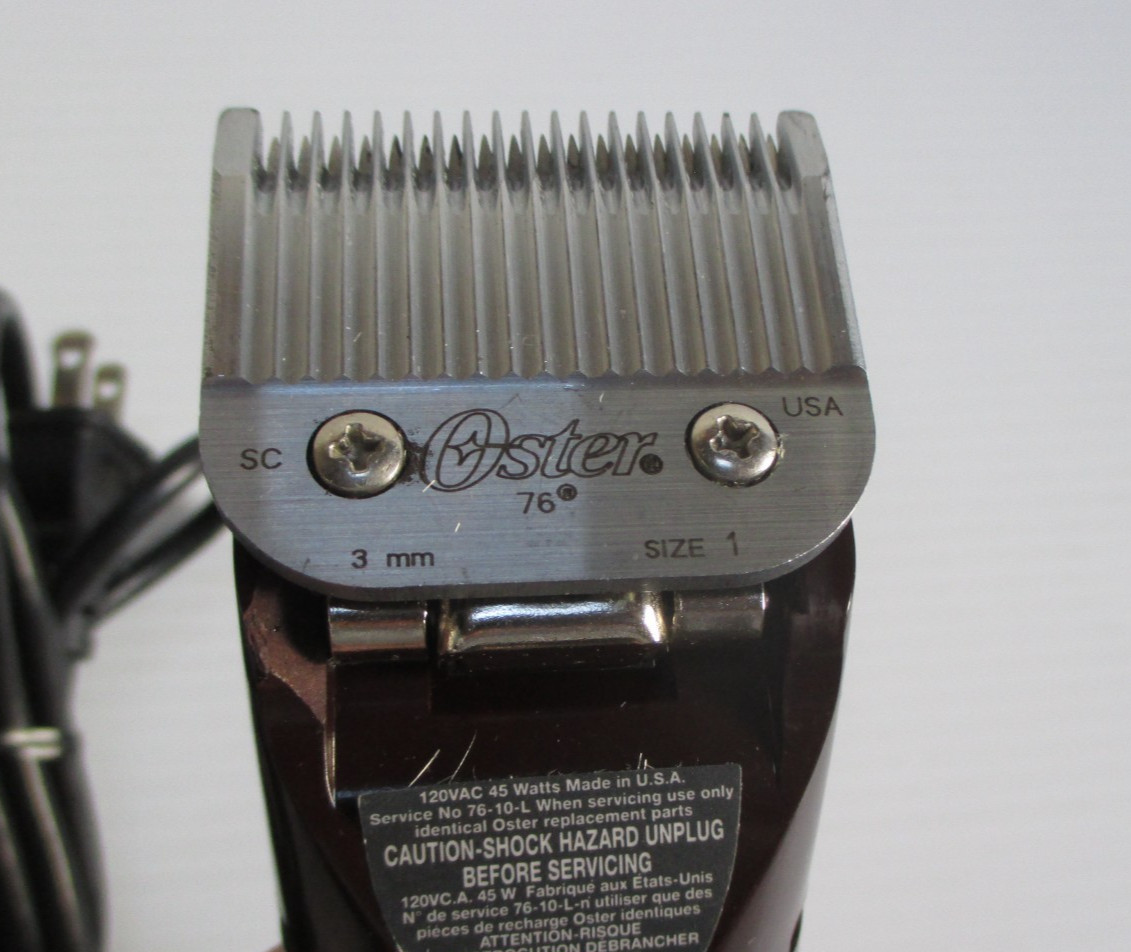 Oster Professional Classic 76 Detachable Blade 1 Speed Hair Clipper Made in USA