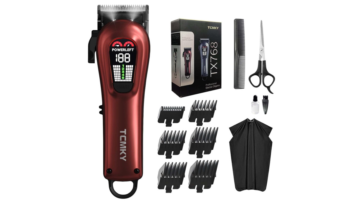 TCMKY Hair Clippers for Men Barber Clippers Rechargeable Hair Trimmer Kit | Prof