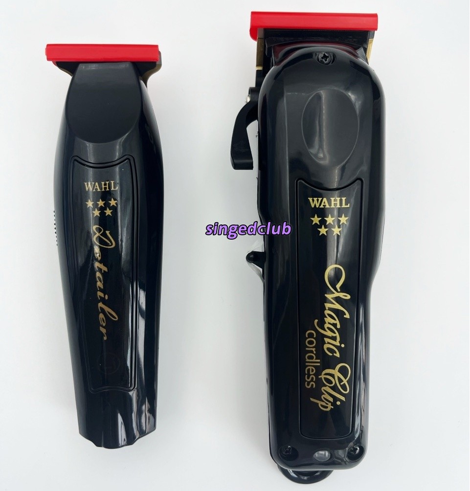 Wahl Cordless Barber Combo Black Magic Clip Clipper & Detailer Trimmer 3025397