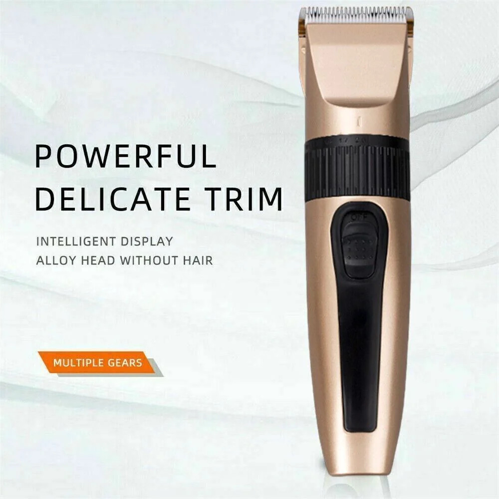 Cordless Hair Clipper Trimmer Men Ceramic Blade IPX7 USB Rechargeable Barber Kit
