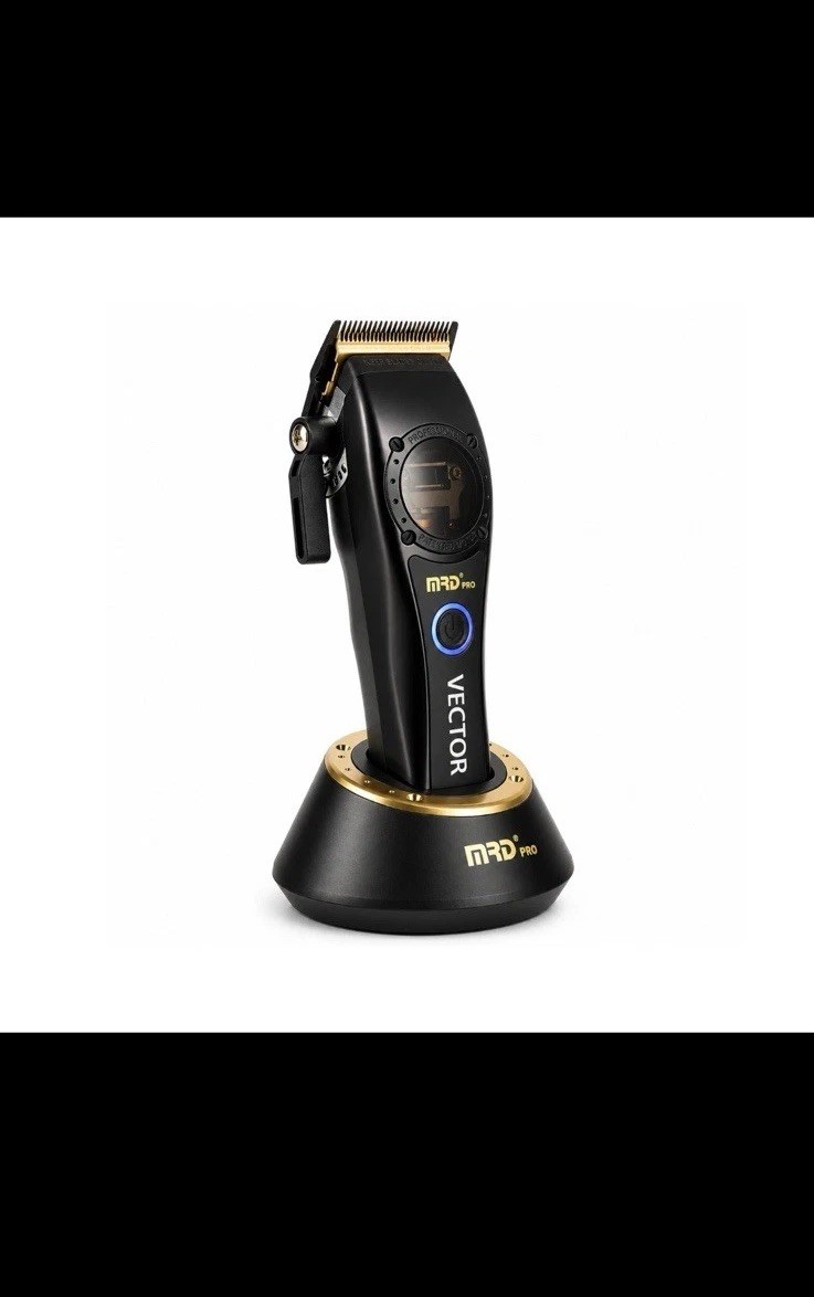 MRD Pro Vector Hair Clipper, Rechargeable, Charging Stand, Guide Combs