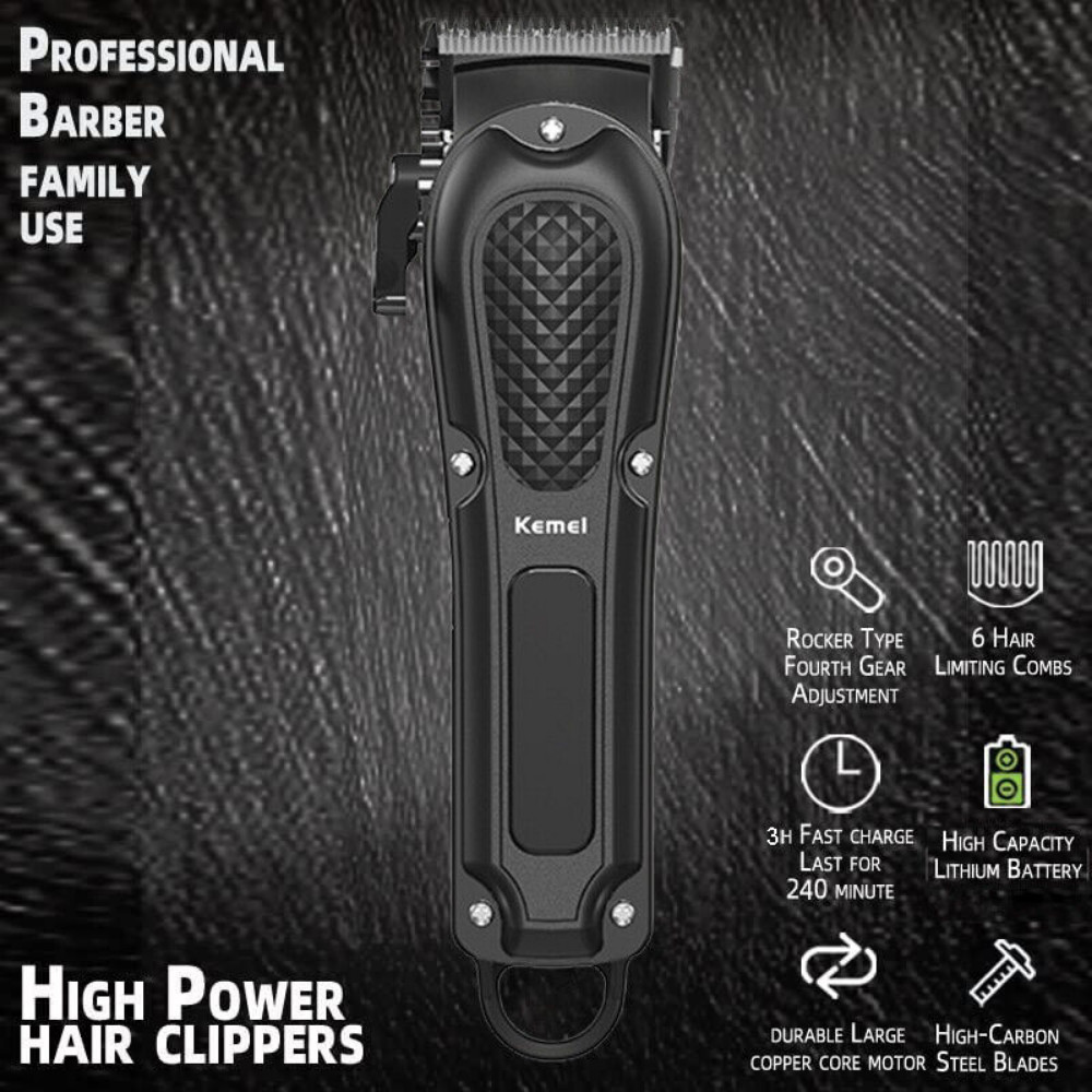 Professional Hair Clippers Trimmer Cutting Beard Cordless Barber Shaving Machine