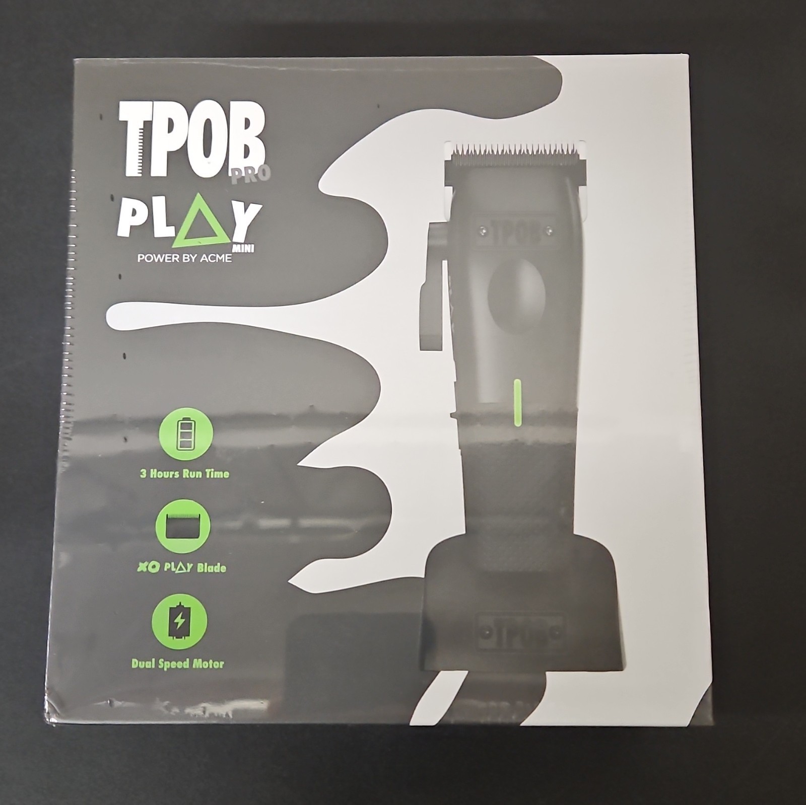 TPOB PLAY MINI Cordless Clipper Black XO PLAY Blade