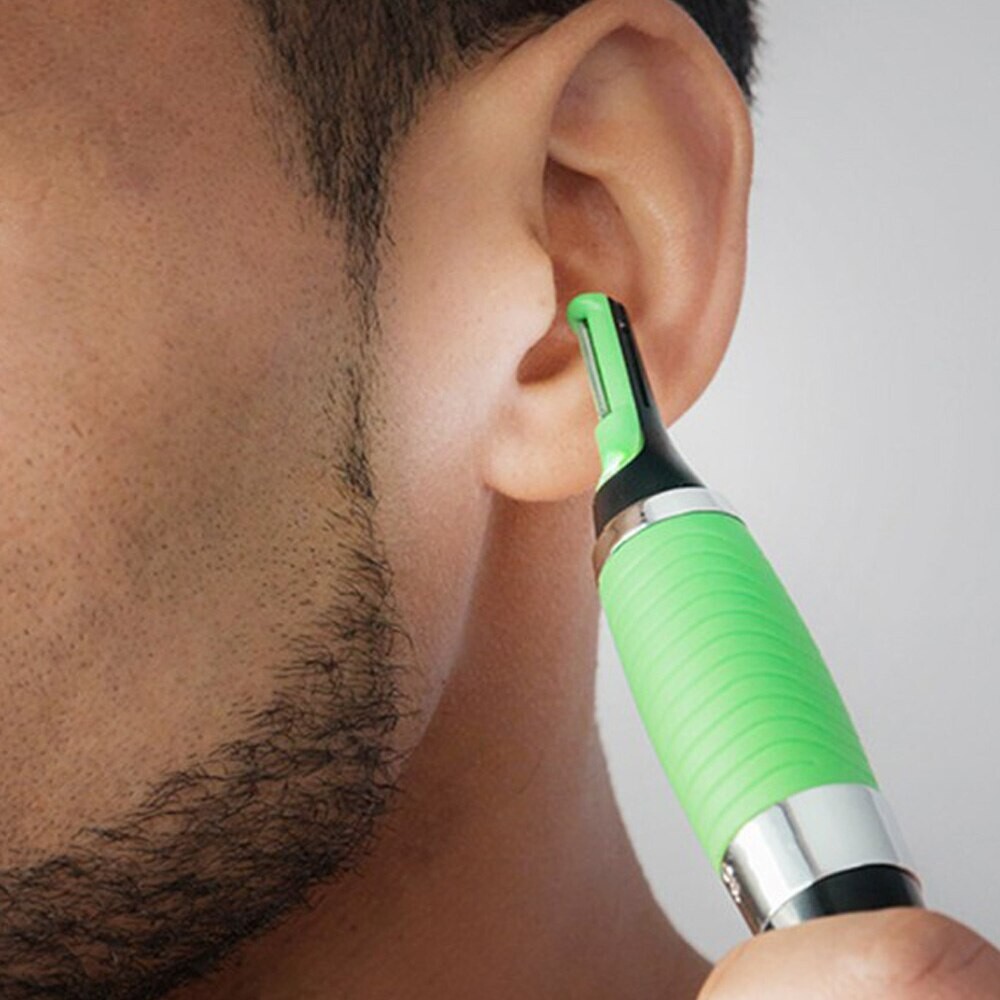 Men’s Nose Ear Face Neck Eyebrow Hair Mustache Beard Trimmer Shaver Clipper Hot