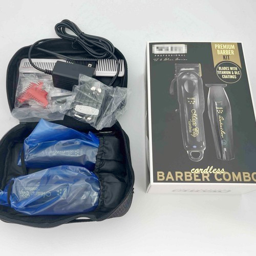 New Wahl Cordless Barber Combo Clipper/Detailer Trimmer – Black 3025397 US