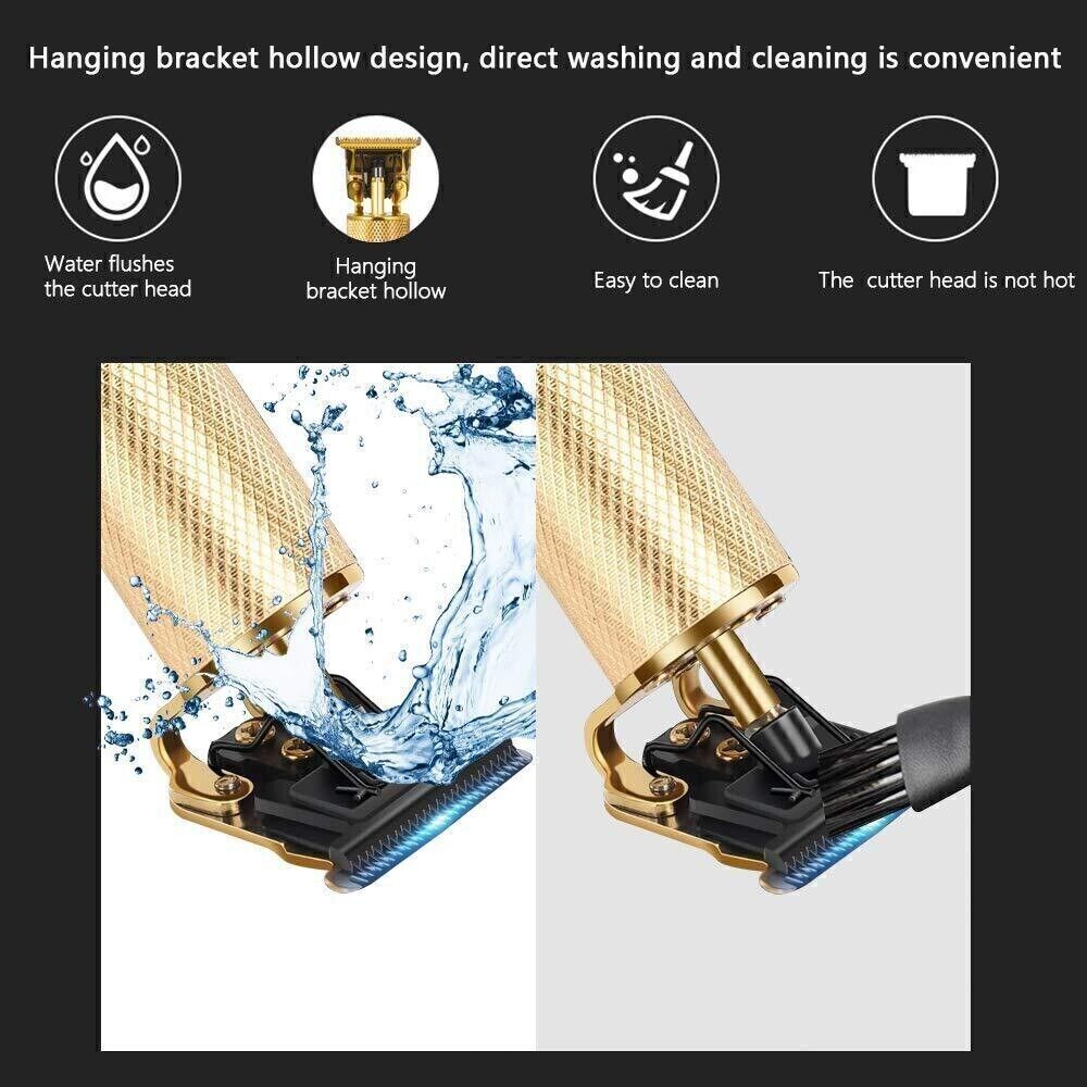 Professional Trimmer Hair Clippers Cutting Beard Cordless Barber Shaving Machine