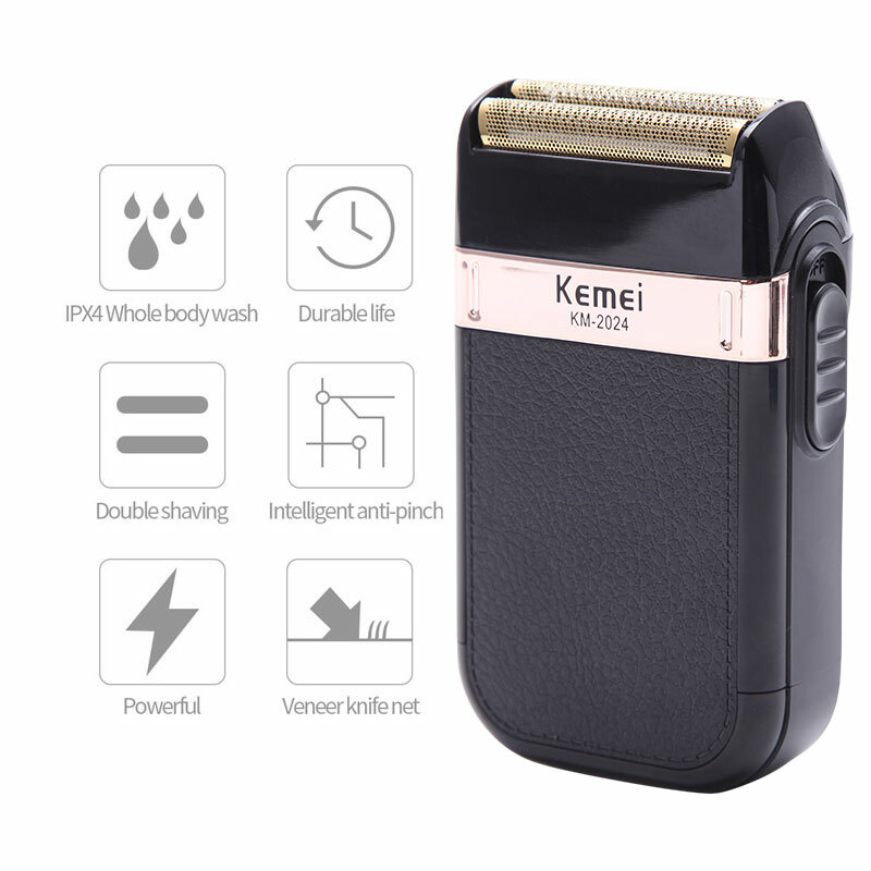 USB Electric Mini Shaver Razor Beard Barber Hair Clipper Trimmer Machine kemei