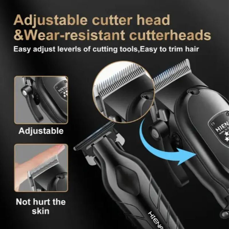 Professional Hair Clippers for Men, Cordless Barber Clippers and Trimmer Set