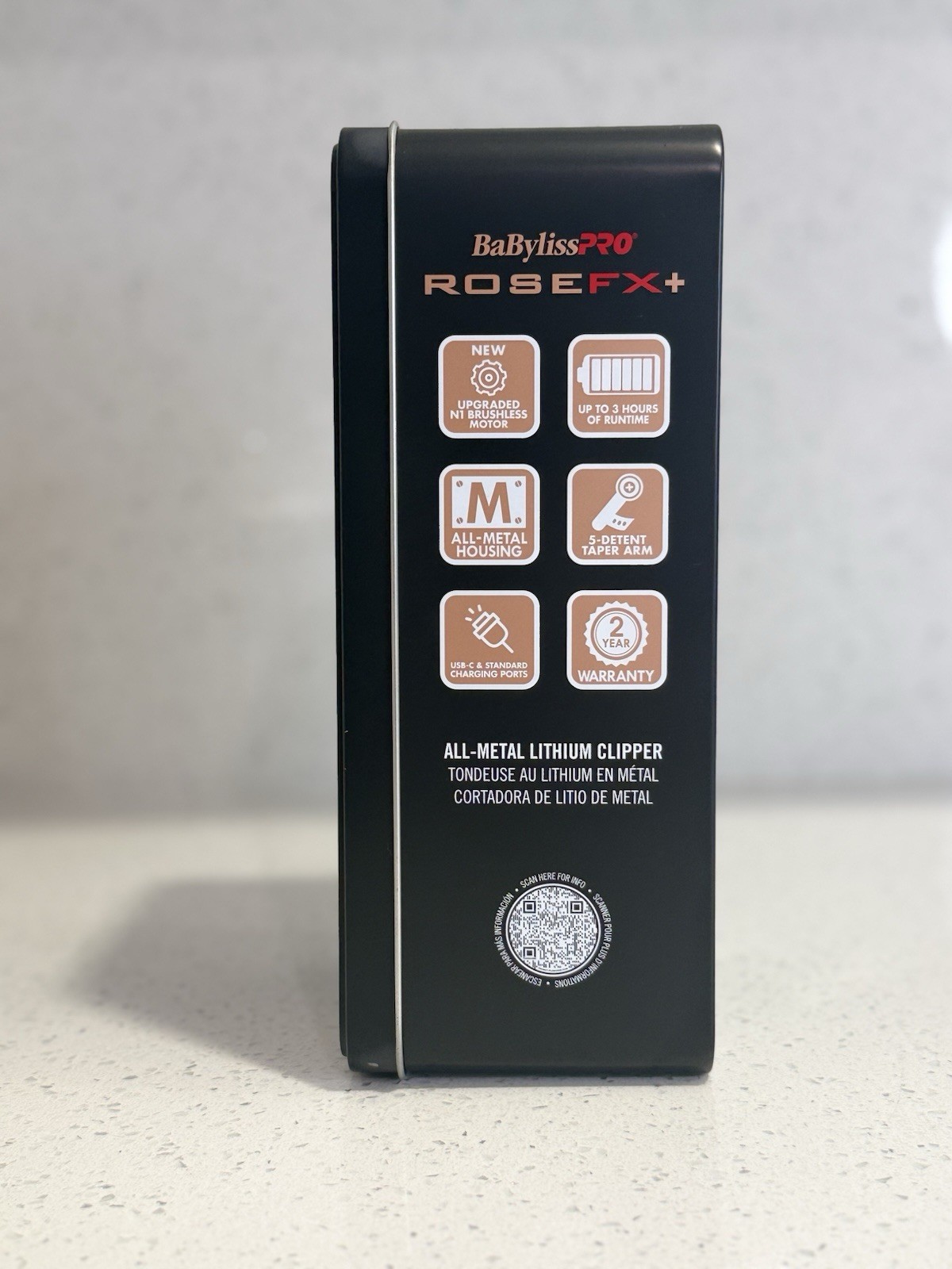 BaBylissPRO RoseFX+ All-Metal Lithium Clipper – FX801J New