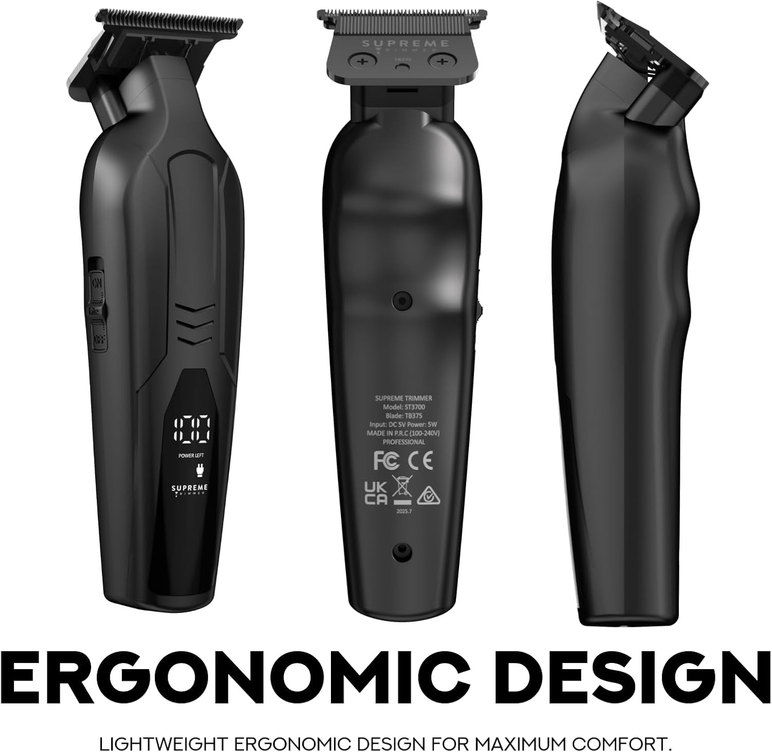 Vader Lite ST3700 Professional Barber Trimmer – Ultra Sharp Zero Gap DLC T-Blade