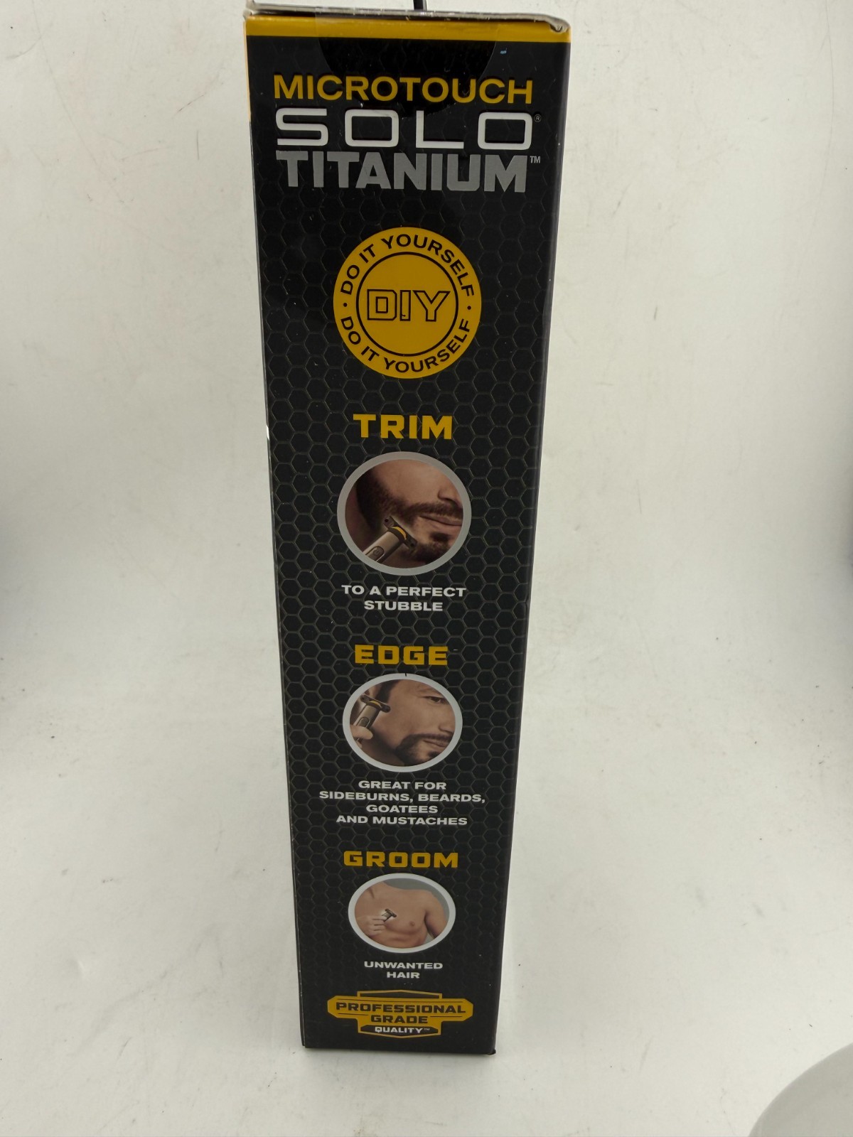 Micro Touch Solo Titanium Grooming Trimmer for Men – Black