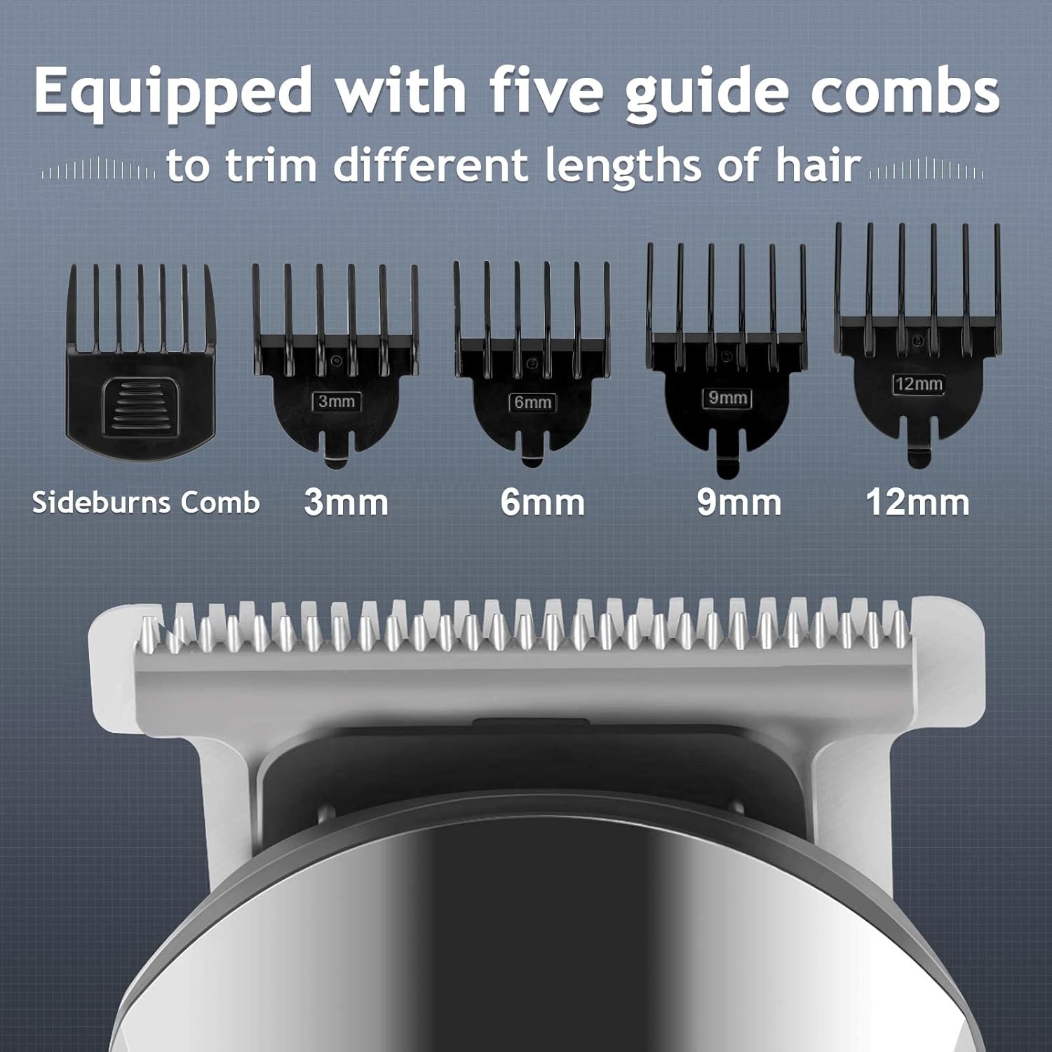 Beard Trimmer for Men, Waterproof Electric Razor for Nose, Body, Face & Mustache