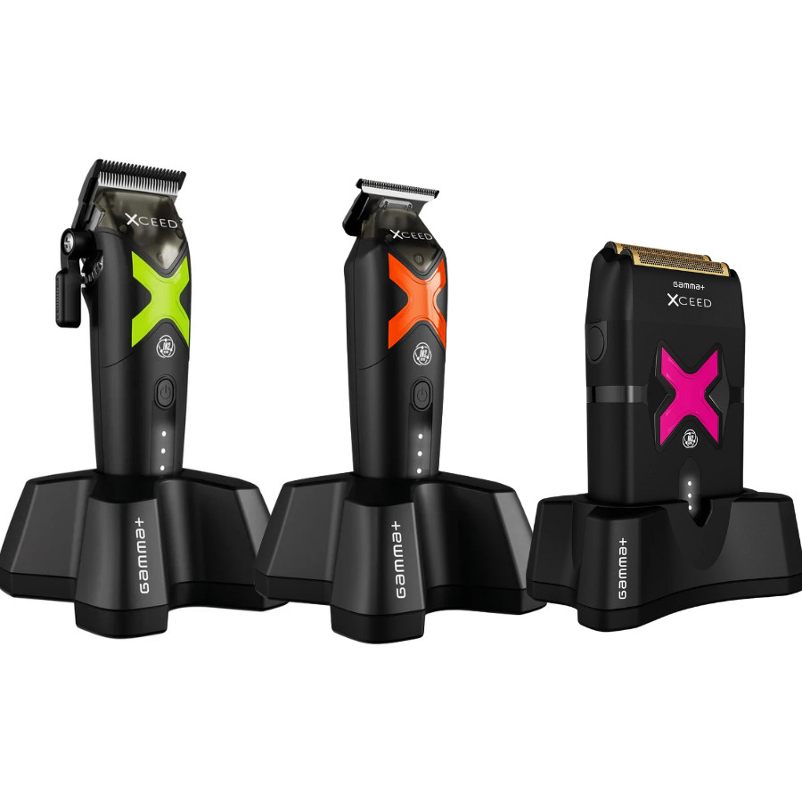 Gamma XCEED IN2 Vector Motor Cordless Clipper + Trimmer + Shaver | SET