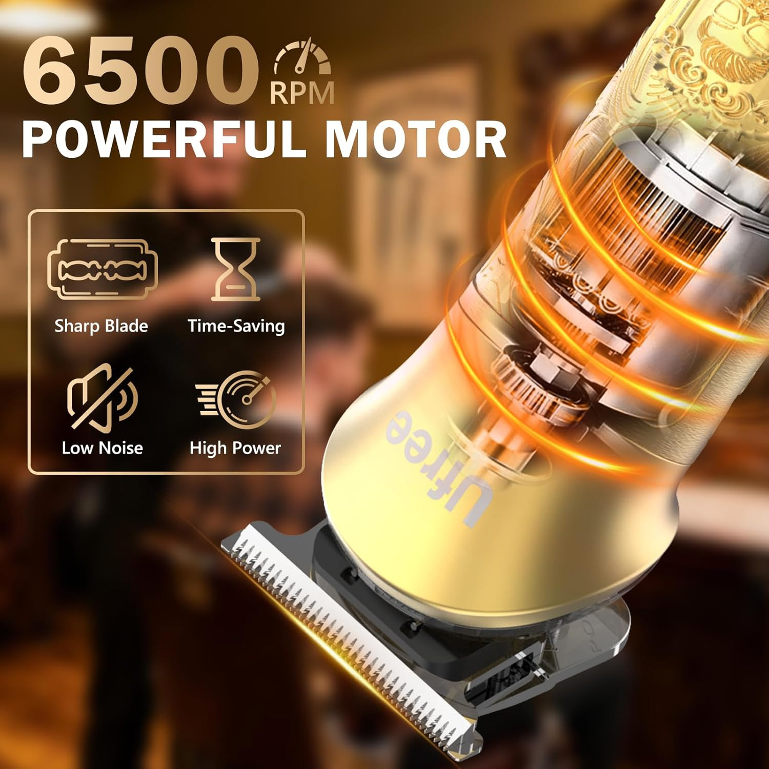 8 in 1 Professional Hair Cutting Kit, Hair Clippers for Men, Cordless Clippers a