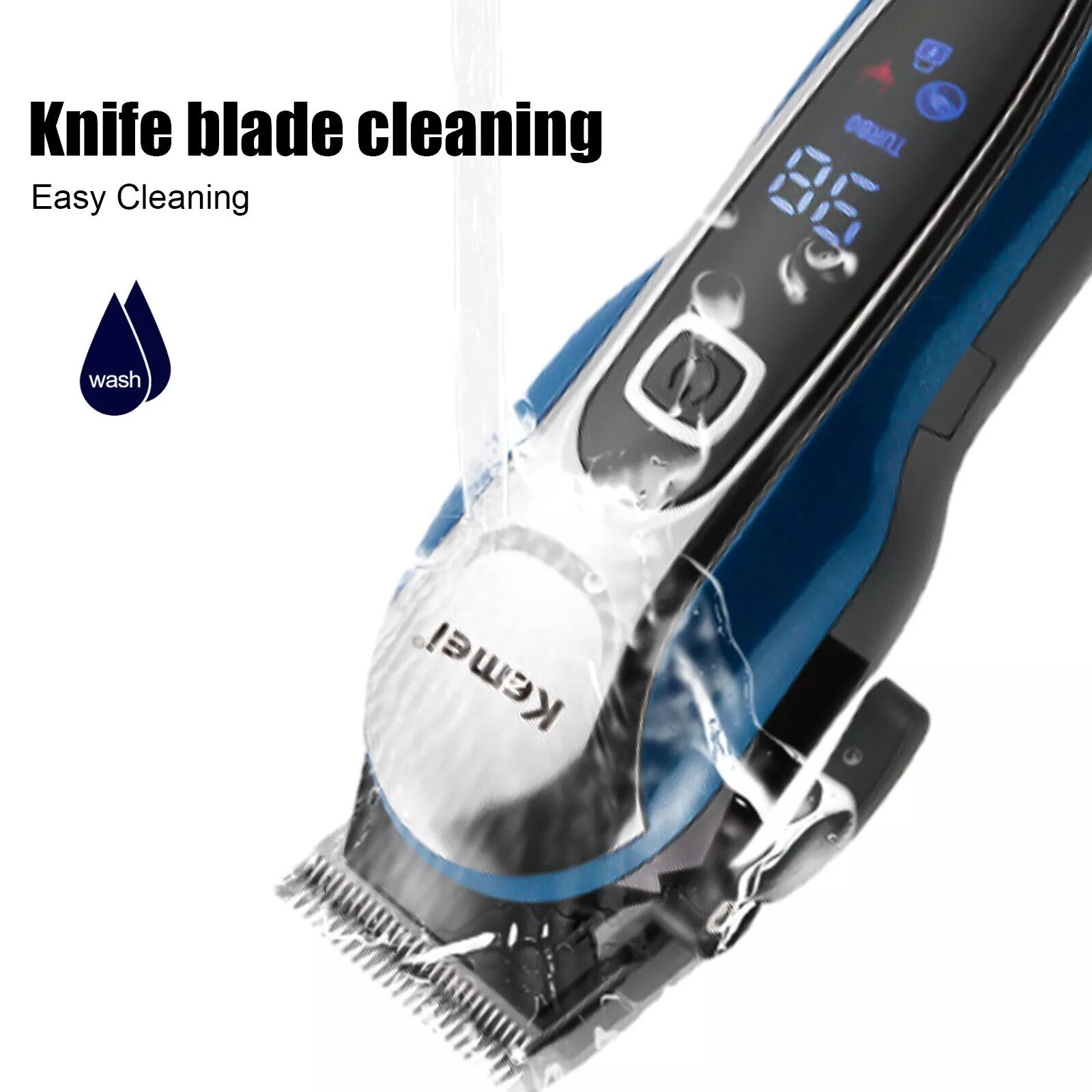 Kemei Professional Electric Hair Clipper Cordless Trimmer Hair Cutting Shaver US