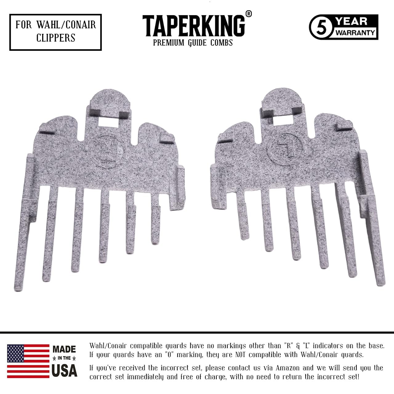 Taper & Fade Clipper Combs – Wahl/Conair Compatible