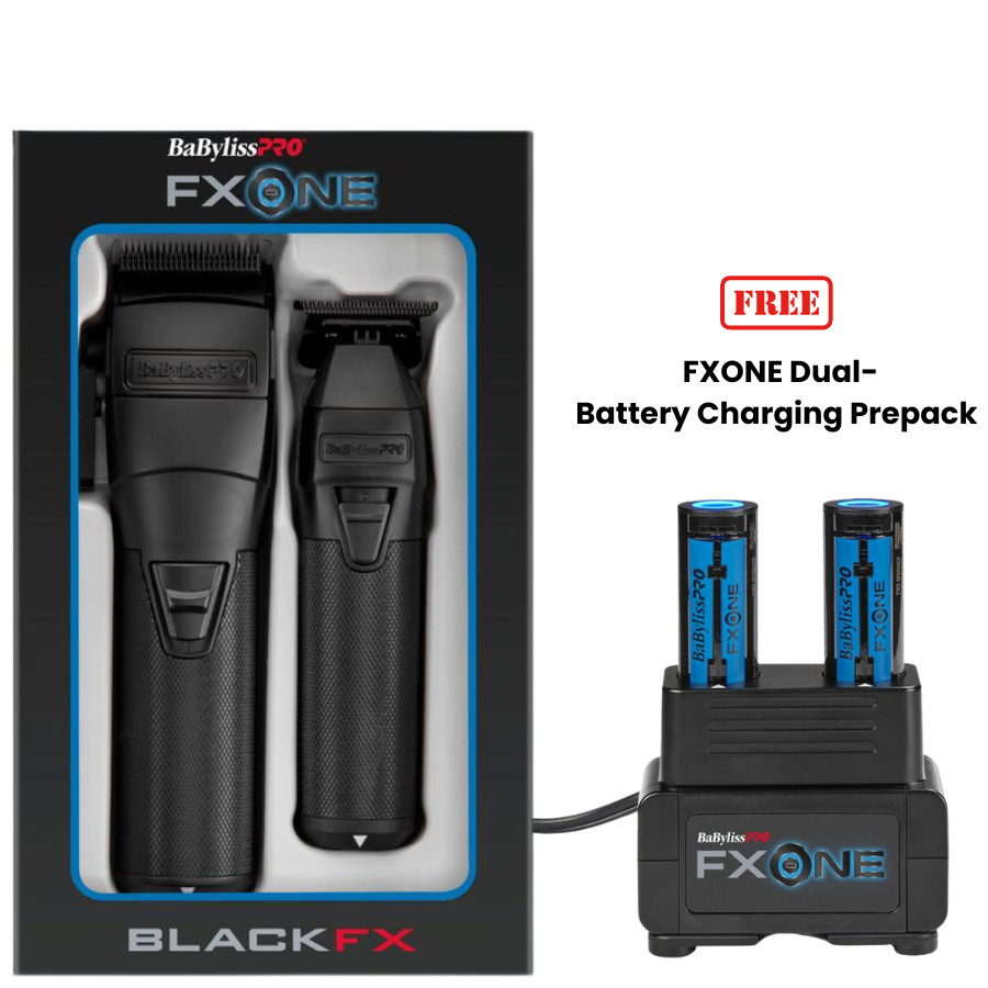 BaBylissPRO FXONE BlackFX Clipper & Hair Trimmer | FX1CTMBTO (W BATTERY SET)