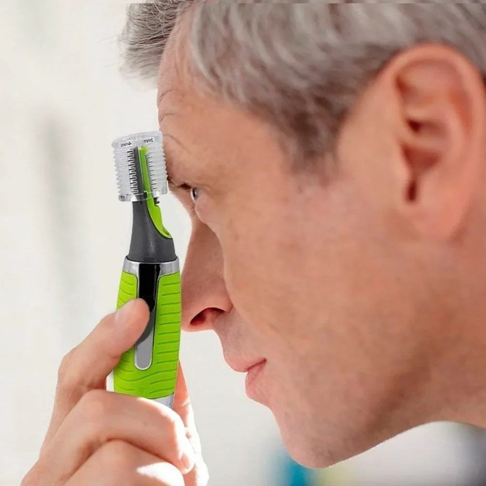 Hot Men Nose Ear Face Neck Eyebrow Hair Mustache Beard Trimmer Shaver Clipper
